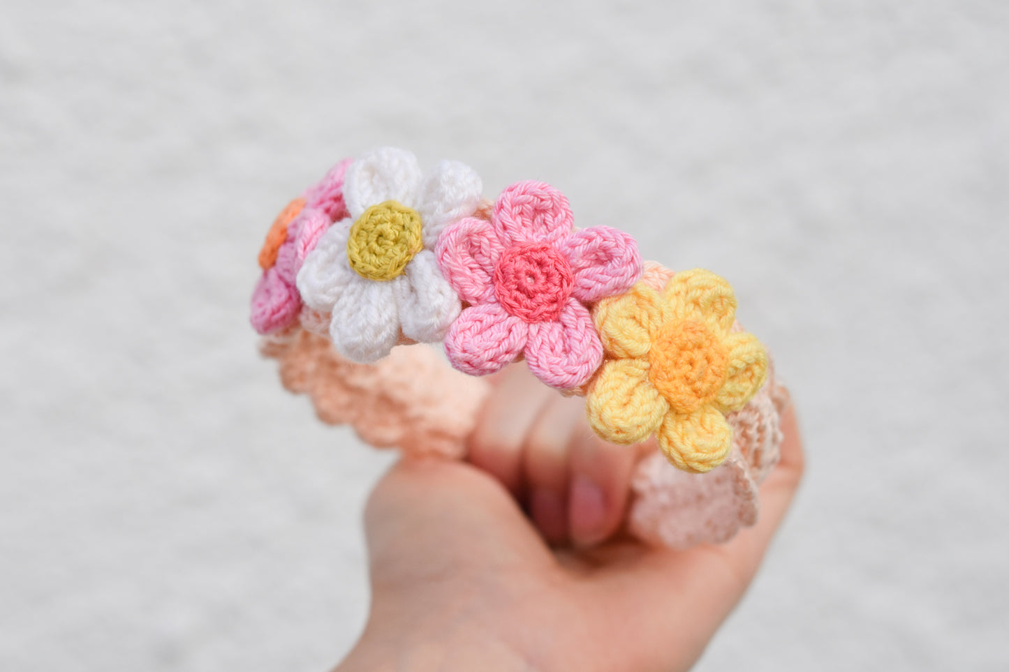 Detská háčkovaná čelenka II.