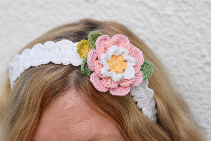 Detská háčkovaná čelenka I.