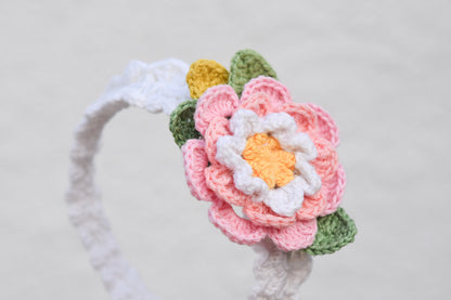 Detská háčkovaná čelenka I.