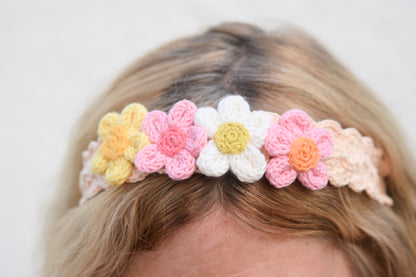 Detská háčkovaná čelenka II.