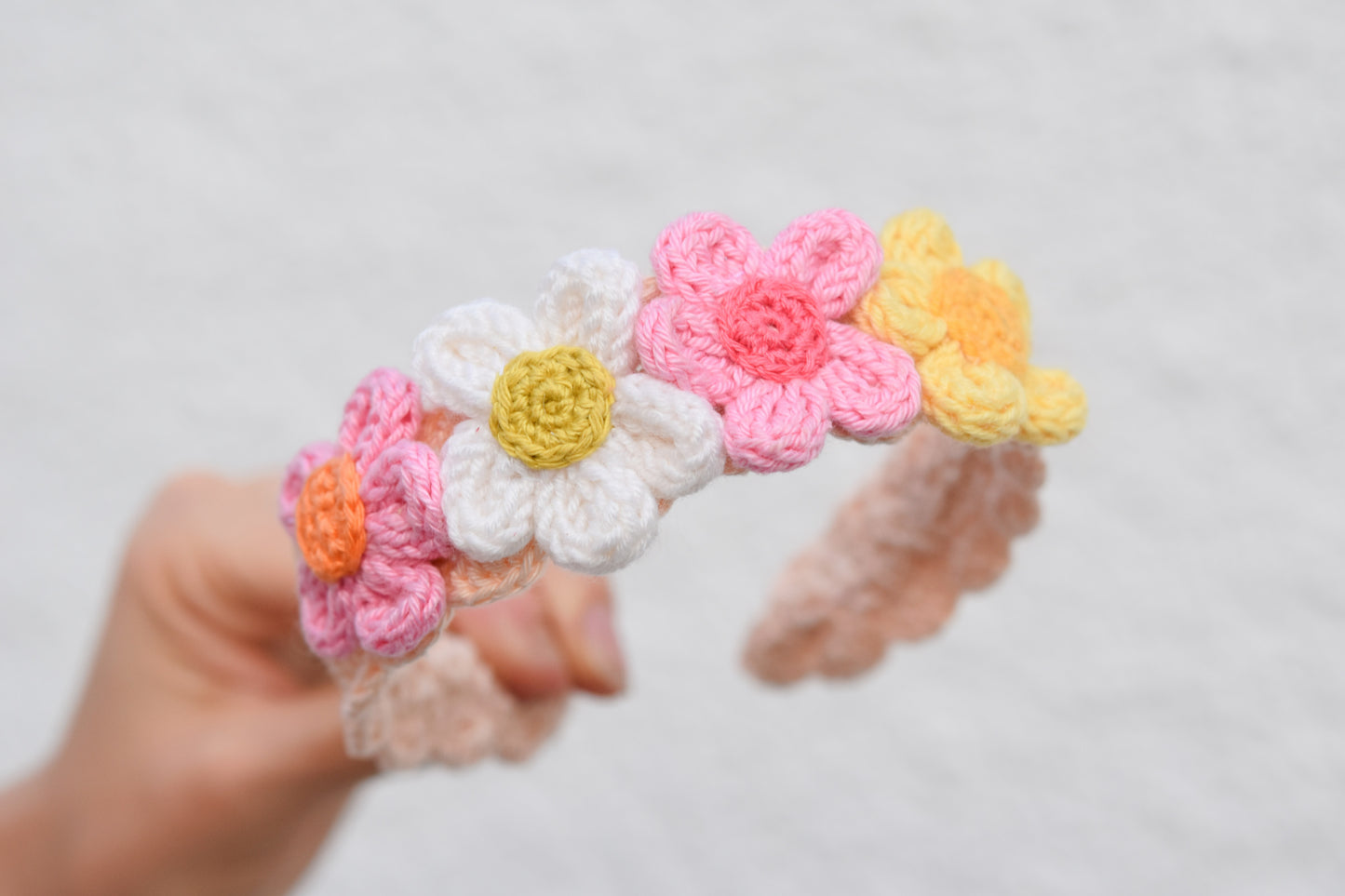 Detská háčkovaná čelenka II.